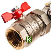 Коллектор для теплого пола с вентилями 10 выходов STOUT SMB 0468 000010